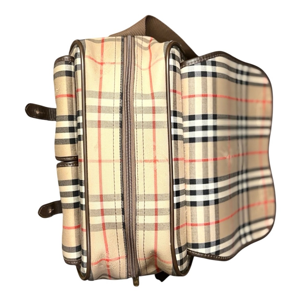 Burberry Vintage Haymarket Check Crossbody Bag 👜 Canvas & Leather | Nova Check - Picture 5 of 15